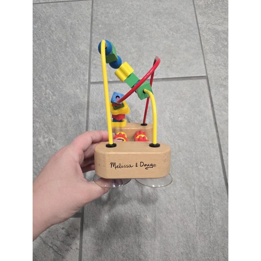 Melissa & Doug My First Bead Maze Wooden Toddler Toy Suction Cup Activity